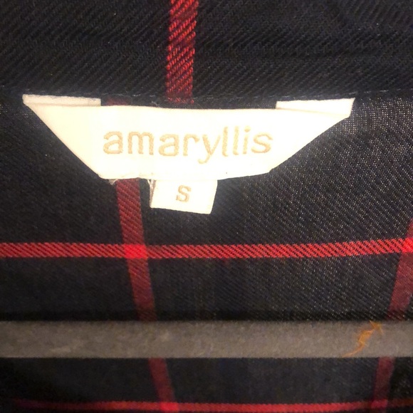 Navy & Red Plaid Shirt - Picture 3 of 3